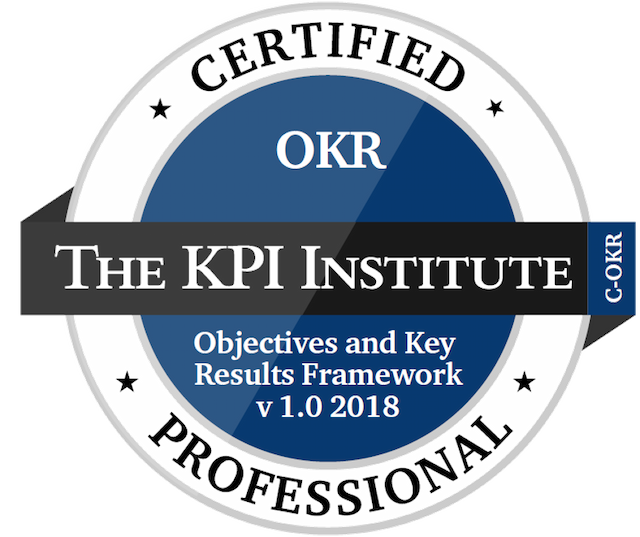 Certified OKR Professional certification badge