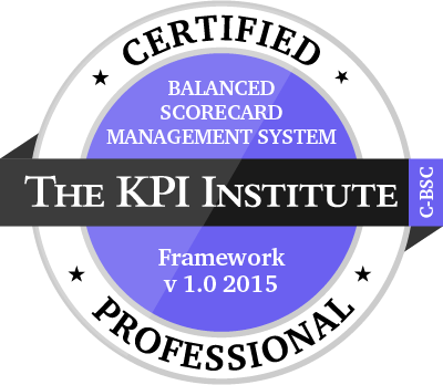 Balanced Scorecard Professional certification badge
